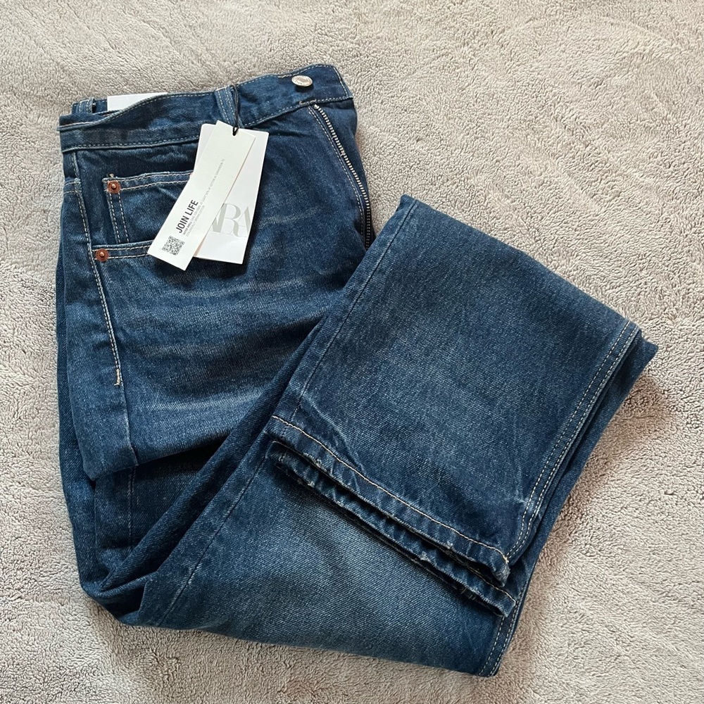 ZARA Dark Blue Jeans SIZE 8